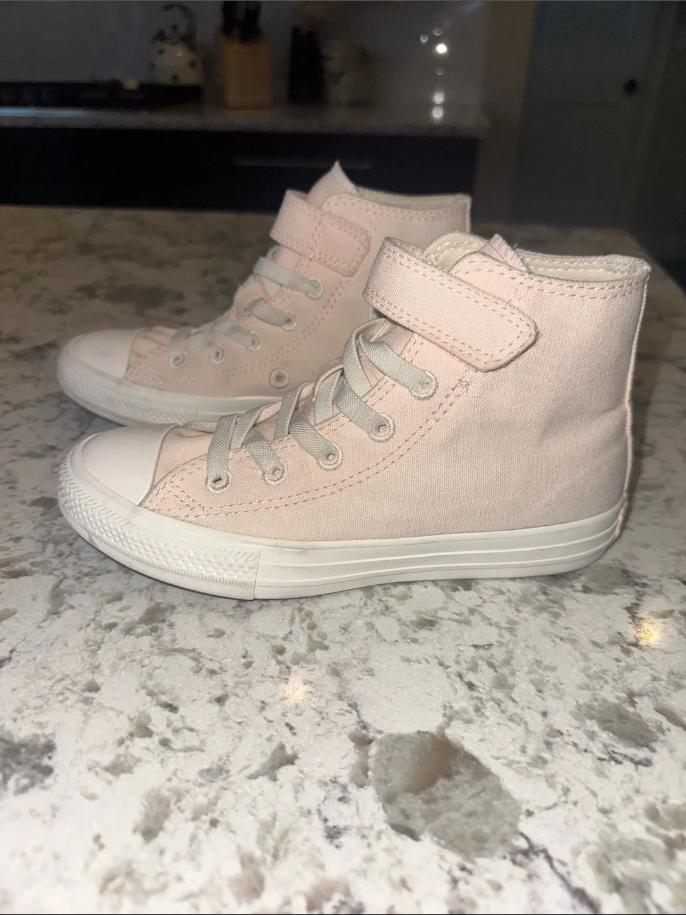 Converse Pink High-Top Easy-on Sneakers. Size 1.